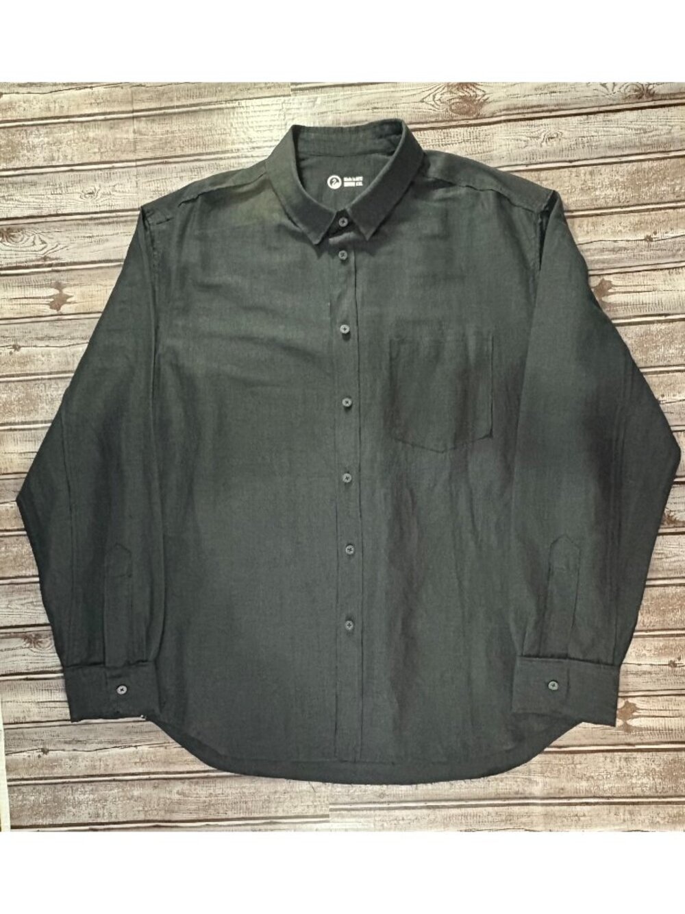 Outlier Injex Injected Linen shirt size 2XL color black brand New made in Portug